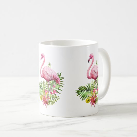 Flamingo Tasse, Flamingo Coffee Tasse, Pink Flamin Kaffeetasse (VorderseiteRechts)