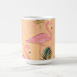 Flamingo Tasse Golden Yellow & Pink