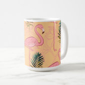 Flamingo Tasse Golden Yellow & Pink (VorderseiteRechts)