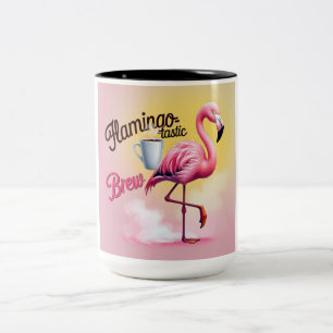 Flamingo-Tastischer Kaffeebecher Zweifarbige Tasse