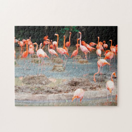 Flamingo-Teich Singapur. Puzzle (Horizontal)