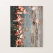 Flamingo-Teich Singapur. Puzzle (Vertikal)