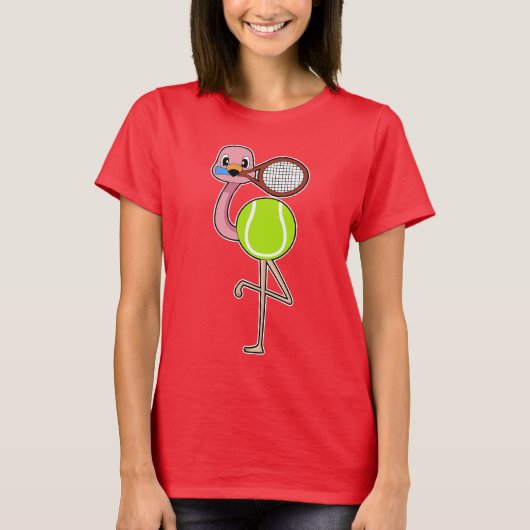 Flamingo Tennis Tennis T-Shirt (Vorderseite)