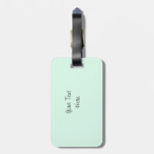 Flamingo-"Text" Gepäckanhängergrün Gepäckanhänger (Rückseite vertikal)