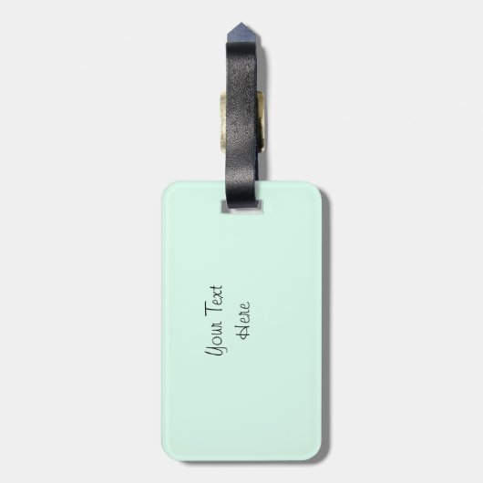 Flamingo-"Text" Gepäckanhängergrün Gepäckanhänger (Rückseite vertikal)