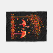 Flamingo Thanksgiving Halloween It's Fall Y'all Au Fleecedecke (Vorderseite (Horizontal))