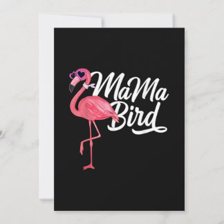 Flamingo Thema Geburtstagsgeschenk - Mama Bird Fla Einladung