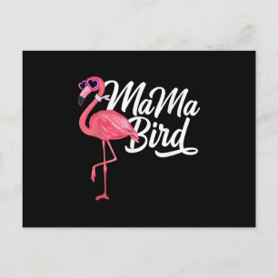 Flamingo Thema Geburtstagsgeschenk - Mama Bird Fla Einladungspostkarte