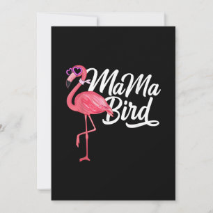Flamingo Thema Geburtstagsgeschenk - Mama Bird Fla Feiertagskarte
