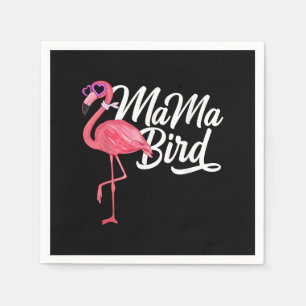 Flamingo Thema Geburtstagsgeschenk - Mama Bird Fla Serviette