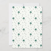 Flamingo Themed Junggeselinnen-Abschied Einladung (Rückseite)