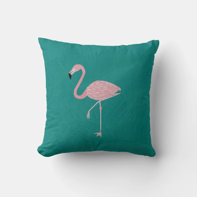 Flamingo Throw Pillow Kissen (Vorderseite)