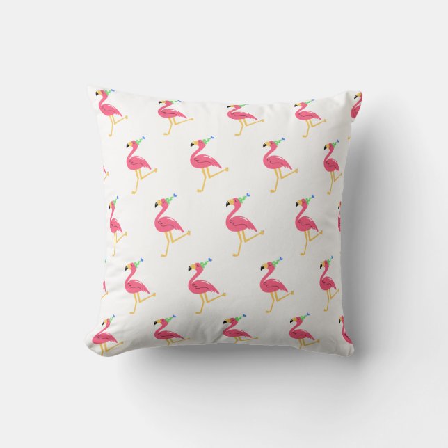 Flamingo throw Pillow Kissen (Vorderseite)