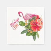 Flamingo & Tiki Cocktail Napkins Serviette (Vorderseite)
