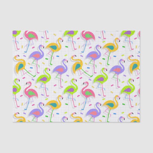 Flamingo Tissue for Gift Wrap Seidenpapier (Vorderseite)