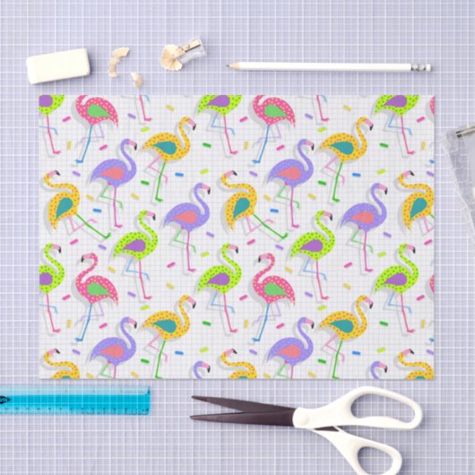 Flamingo Tissue for Gift Wrap Seidenpapier (Handwerk)