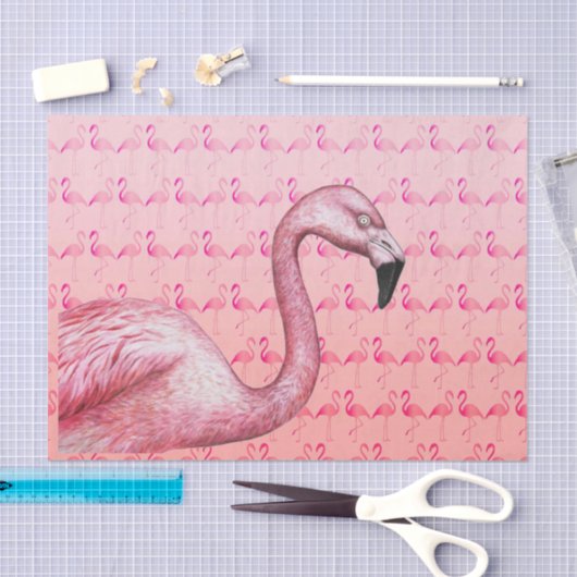 Flamingo Tissue Paper Seidenpapier (Handwerk)