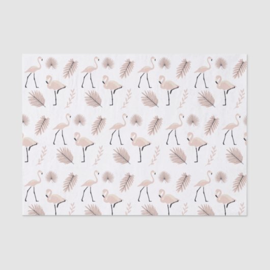 Flamingo Tissue Paper Seidenpapier (Vorderseite)