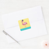 Flamingo Top Hat Sticker (Umschlag)