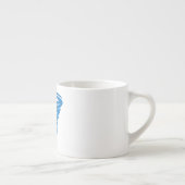 Flamingo Tornado Bold Moderne Graphic Art Espressotasse (Rechts)