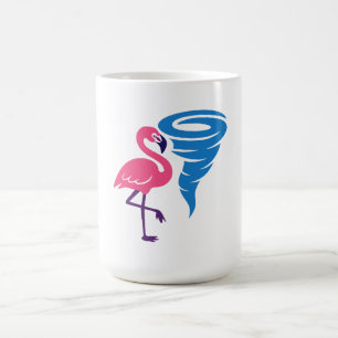 Flamingo Tornado Bold Moderne Graphic Art Kaffeetasse