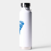 Flamingo Tornado Bold Moderne Graphic Art Trinkflasche (Links)