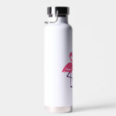 Flamingo Tornado Bold Moderne Graphic Art Trinkflasche (Rechts)