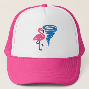 Flamingo Tornado Bold Moderne Graphic Art Truckerkappe