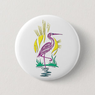 Flamingo Tote Bag Button