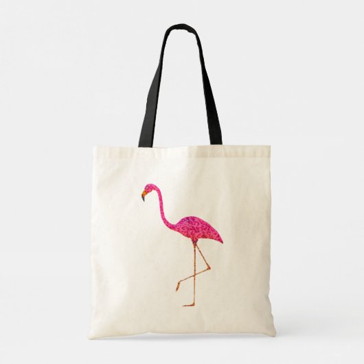 Flamingo Tote Bag Tragetasche (Rückseite)