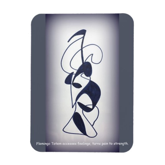 Flamingo Totem Magnet (Vertikal)