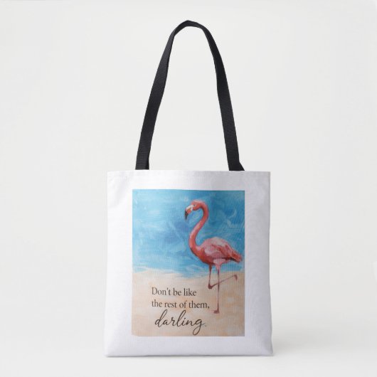 Flamingo-Tragetasche Tasche (Vorderseite)