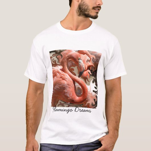 Flamingo träumt T - Shirt (Vorderseite)