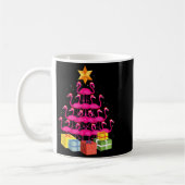 Flamingo Tree Funny Ugly Christmas Kaffeetasse (Links)