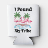 Flamingo Tribe Beach Junggeselinnen-Abschied Match Dosenkühler (Rückseite)