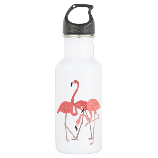 Flamingo Trio Edelstahlflasche (Vorderseite)