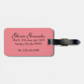 Flamingo Trio Gepäckanhänger (Rückseite horizontal)