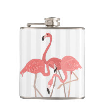 Flamingo Trio und Streifen