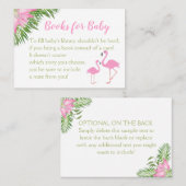 Flamingo Tropical Baby Showbuchkarte Platzkarte (Vorne/Hinten)