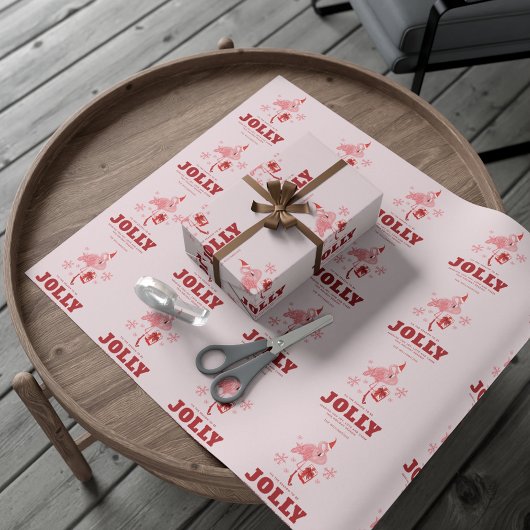 Flamingo Tropical Beach Weihnachten Geschenkpapier