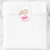 Flamingo Tropical Birthday Umschlag Aufkleber Stic (Tasche)