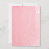 Flamingo & Tropical Blätter Watercolor Baby Shower Einladung (Rückseite)