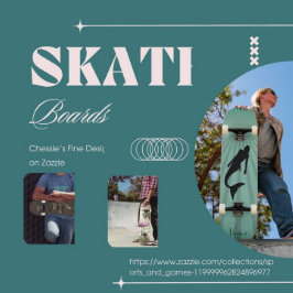 Flamingo Tropical Botanical Skateboard