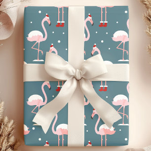 Flamingo Tropical Christmas Geschenkpapier
