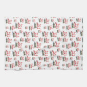 Flamingo Tropical Christmas Geschirrtuch (Horizontal)