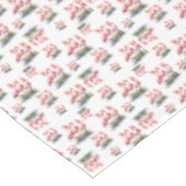 Flamingo Tropical Christmas Tischdecke (Schrägansicht)