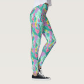 Flamingo Tropical Dschungel Leggings (Rechts)