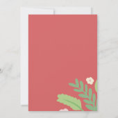 Flamingo Tropical Einladung (Rückseite)