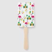Flamingo Tropical Fächer (Rückseite)