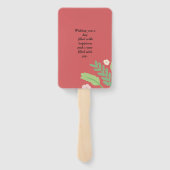 Flamingo Tropical Fächer (Rückseite)